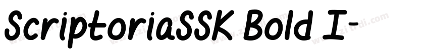 ScriptoriaSSK Bold I字体转换